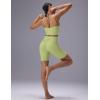 imagebaleaf Freeleaf Broadway Womens Spaghetti Strap Dance Sports Bras High Impact Crisscross Back Padded Yoga Workout Tank TopLight Green