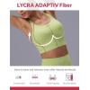 imagebaleaf Freeleaf Broadway Womens Spaghetti Strap Dance Sports Bras High Impact Crisscross Back Padded Yoga Workout Tank TopLight Green