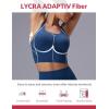 imagebaleaf Freeleaf Broadway Womens Spaghetti Strap Dance Sports Bras High Impact Crisscross Back Padded Yoga Workout Tank TopNavy Blue