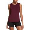 imagebaleaf Workout Tank Tops for Women Sleeveless Running Athletic Loose Fit Yoga Tops Active Shirts Sports Gym ExerciseDeep Burgundy