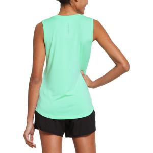 imagebaleaf Workout Tank Tops for Women Sleeveless Running Athletic Loose Fit Yoga Tops Active Shirts Sports Gym ExerciseAqua