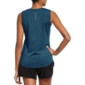 imagebaleaf Workout Tank Tops for Women Sleeveless Running Athletic Loose Fit Yoga Tops Active Shirts Sports Gym ExerciseHeather Blue