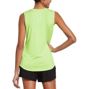 imagebaleaf Workout Tank Tops for Women Sleeveless Running Athletic Loose Fit Yoga Tops Active Shirts Sports Gym ExerciseLime Green