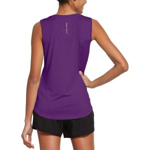 imagebaleaf Workout Tank Tops for Women Sleeveless Running Athletic Loose Fit Yoga Tops Active Shirts Sports Gym ExercisePurple