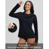 imagebaleaf Rash Guard for Women Swim Shirts UPF 50 UV Sun Protection Long Sleeve Swimsuit Top Zipper Pocket ThumbholeBlack