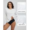 imagebaleaf Rash Guard for Women Swim Shirts UPF 50 UV Sun Protection Long Sleeve Swimsuit Top Zipper Pocket ThumbholeWhite