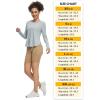 imagebaleaf SunDur Womens UPF 50 Shirts Long Sleeve Workout Lightweight Shirt Quick Dry Clothing Running Shirts Athletic TopsLight Gray