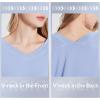 imagebaleaf Womens Long Sleeve Workout Tops Yoga Athletic Shirts Loose Fit Lightweight Gym Casual LoungeLight Blue
