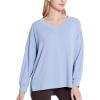 imagebaleaf Womens Long Sleeve Workout Tops Yoga Athletic Shirts Loose Fit Lightweight Gym Casual LoungeLight Blue