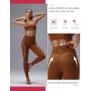 imagebaleaf Freeleaf Broadway High Waisted Legging for Women 25quot Dance Yoga Workout Leggings with Pockets Soft Athletic PantsBrown