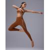 imagebaleaf Freeleaf Broadway High Waisted Legging for Women 25quot Dance Yoga Workout Leggings with Pockets Soft Athletic PantsBrown