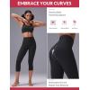 imagebaleaf Sweatleaf Womens Petite Capri Leggings High Waisted Yoga Workout Running Casual Summer Pants for WomenBlack