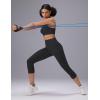 imagebaleaf Sweatleaf Womens Petite Capri Leggings High Waisted Yoga Workout Running Casual Summer Pants for WomenBlack
