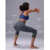 imagebaleaf Sweatleaf Womens Petite Capri Leggings High Waisted Yoga Workout Running Casual Summer Pants for WomenDark Grey