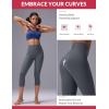 imagebaleaf Sweatleaf Womens Petite Capri Leggings High Waisted Yoga Workout Running Casual Summer Pants for WomenDark Grey