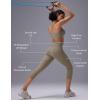 imagebaleaf Sweatleaf Womens Petite Capri Leggings High Waisted Yoga Workout Running Casual Summer Pants for WomenKhaki