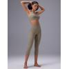 imagebaleaf Sweatleaf Womens Petite Capri Leggings High Waisted Yoga Workout Running Casual Summer Pants for WomenKhaki