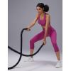 imagebaleaf Sweatleaf Womens Petite Capri Leggings High Waisted Yoga Workout Running Casual Summer Pants for WomenRose Red