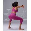imagebaleaf Sweatleaf Womens Petite Capri Leggings High Waisted Yoga Workout Running Casual Summer Pants for WomenRose Red