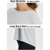 imagebaleaf Womens Long Sleeve Workout Shirts Loose Fit Super Soft Yoga Athletic Casual Tops with Boatneck Thumb HoleHeather Gray