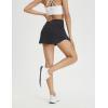 imagebaleaf Womens Tennis Skirt Golf Skorts for Woman High Waisted with Shorts Pockets Athletic RunningBlack