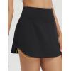 imagebaleaf Womens Tennis Skirt Golf Skorts for Woman High Waisted with Shorts Pockets Athletic RunningBlack