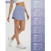 imagebaleaf Womens Tennis Skirt Golf Skorts for Woman High Waisted with Shorts Pockets Athletic RunningLight Blue
