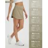 imagebaleaf Womens Tennis Skirt Golf Skorts for Woman High Waisted with Shorts Pockets Athletic RunningLight Green
