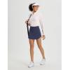 imagebaleaf Womens Tennis Skirt Golf Skorts for Woman High Waisted with Shorts Pockets Athletic RunningNavy Blue