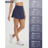 imagebaleaf Womens Tennis Skirt Golf Skorts for Woman High Waisted with Shorts Pockets Athletic RunningNavy Blue