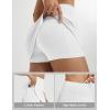 imagebaleaf Womens Tennis Skirt Golf Skorts for Woman High Waisted with Shorts Pockets Athletic RunningWhite