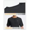 imagebaleaf Mens UPF 50 Sun Protection Shirts UV SPF Short Sleeve TShirts Rash Guard Quick Dry Lightweight Hiking AthleticBlack
