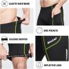 imagebaleaf Mens Padded Bike Shorts Cycling Road Biking Riding Bicycle Cycle Wear Pockets UPF 50 MTB Accessories TightsClassicblackGreen