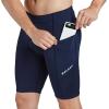 imagebaleaf Mens Padded Bike Shorts Cycling Road Biking Riding Bicycle Cycle Wear Pockets UPF 50 MTB Accessories TightsClassicdark Blue