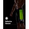 imagebaleaf Mens Padded Bike Shorts Cycling Road Biking Riding Bicycle Cycle Wear Pockets UPF 50 MTB Accessories TightsMatchingblack Green