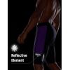 imagebaleaf Mens Padded Bike Shorts Cycling Road Biking Riding Bicycle Cycle Wear Pockets UPF 50 MTB Accessories TightsMatchingblack Purple