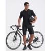 imagebaleaf Mens Padded Bike Shorts Cycling Road Biking Riding Bicycle Cycle Wear Pockets UPF 50 MTB Accessories TightsMatchingblack Purple