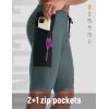imagebaleaf Mens Padded Bike Shorts Cycling Road Biking Riding Bicycle Cycle Wear Pockets UPF 50 MTB Accessories TightsMatchinggrey Black