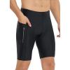 imagebaleaf Mens Padded Bike Shorts Cycling Road Biking Riding Bicycle Cycle Wear Pockets UPF 50 MTB Accessories TightsSolidblack