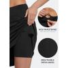 imagebaleaf Womens 20quot Golf Skirts Knee Length Skorts Athletic Modest Long Active Casual Pockets UV Protection01black