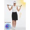 imagebaleaf Womens 20quot Golf Skirts Knee Length Skorts Athletic Modest Long Active Casual Pockets UV Protection01black