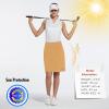 imagebaleaf Womens 20quot Golf Skirts Knee Length Skorts Athletic Modest Long Active Casual Pockets UV Protection01desert Mist