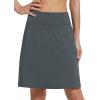 imagebaleaf Womens 20quot Golf Skirts Knee Length Skorts Athletic Modest Long Active Casual Pockets UV Protection01gray