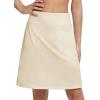 imagebaleaf Womens 20quot Golf Skirts Knee Length Skorts Athletic Modest Long Active Casual Pockets UV Protection01khaki