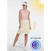 imagebaleaf Womens 20quot Golf Skirts Knee Length Skorts Athletic Modest Long Active Casual Pockets UV Protection01khaki