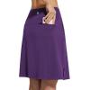 imagebaleaf Womens 20quot Golf Skirts Knee Length Skorts Athletic Modest Long Active Casual Pockets UV Protection01purple