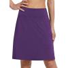 imagebaleaf Womens 20quot Golf Skirts Knee Length Skorts Athletic Modest Long Active Casual Pockets UV Protection01purple