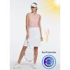 imagebaleaf Womens 20quot Golf Skirts Knee Length Skorts Athletic Modest Long Active Casual Pockets UV Protection01white