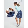imagebaleaf Womens 20quot Golf Skirts Knee Length Skorts Athletic Modest Long Active Casual Pockets UV Protection02navy Leaf