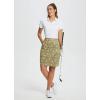imagebaleaf Womens 20quot Golf Skirts Knee Length Skorts Athletic Modest Long Active Casual Pockets UV Protection02printed Brownish Yellow